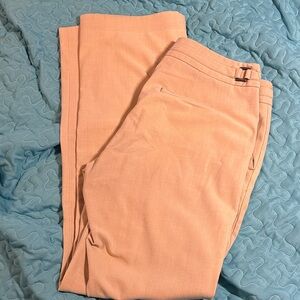 Sharagano Khaki Pants with Bold Red Trim